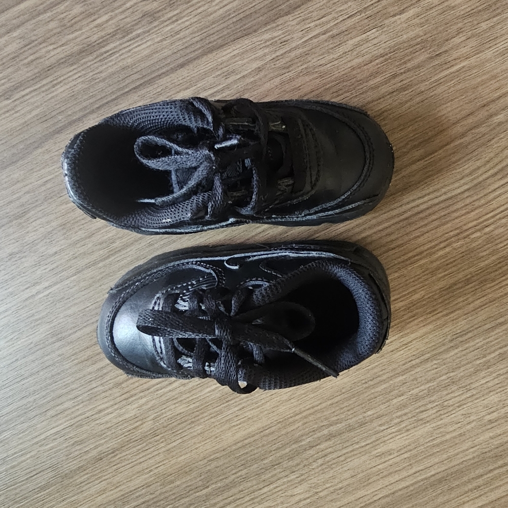 Nike Air Max 90 Triple Black TD Toddler Shoes 6C
